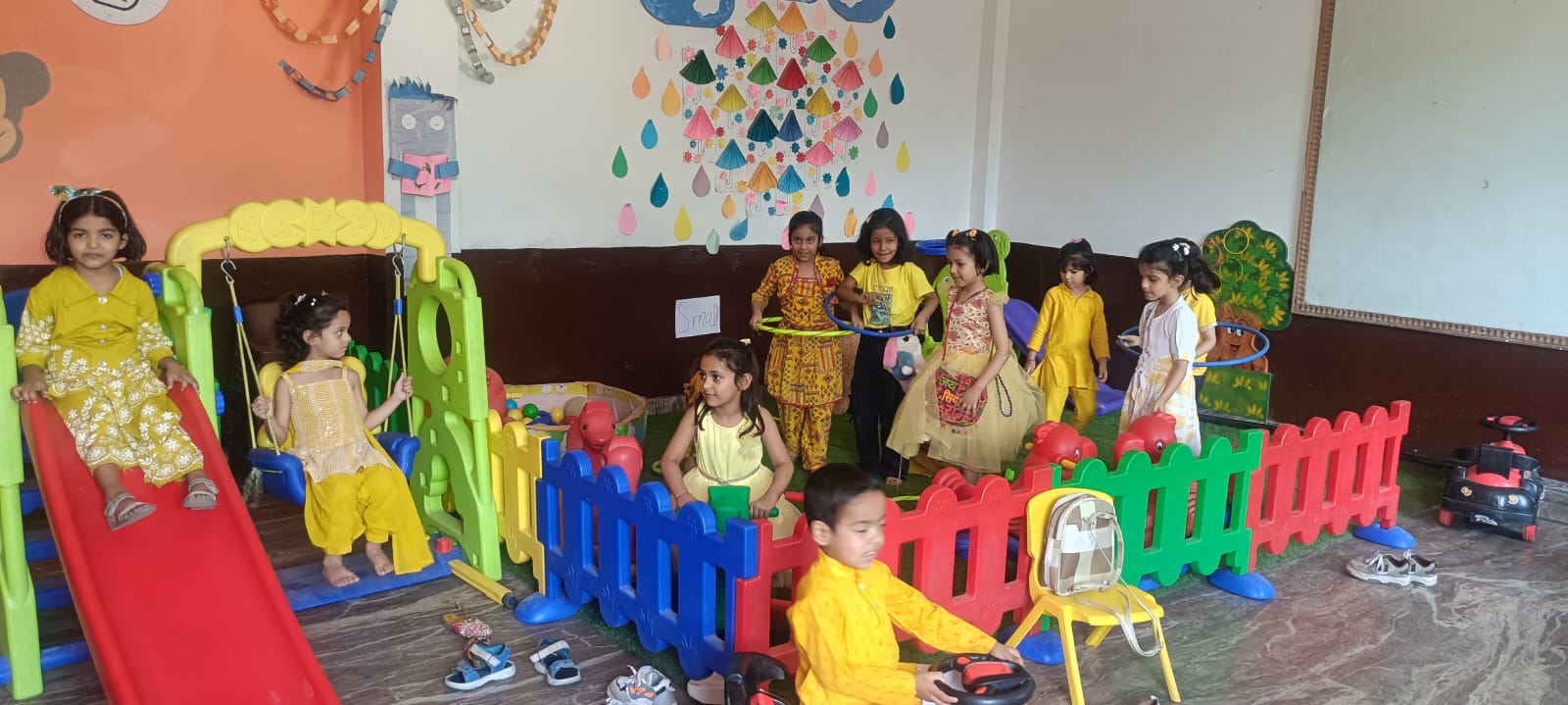 Yellow Day classroom activity at JPIS