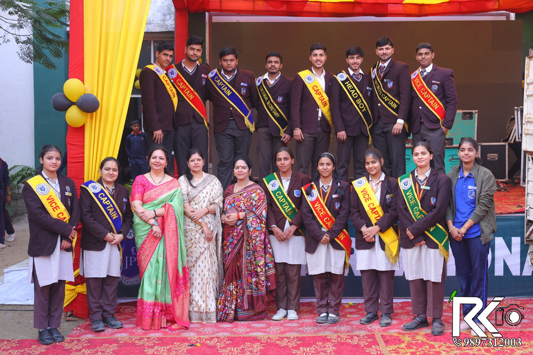 JPIS student leaders and staff during a school cultural program