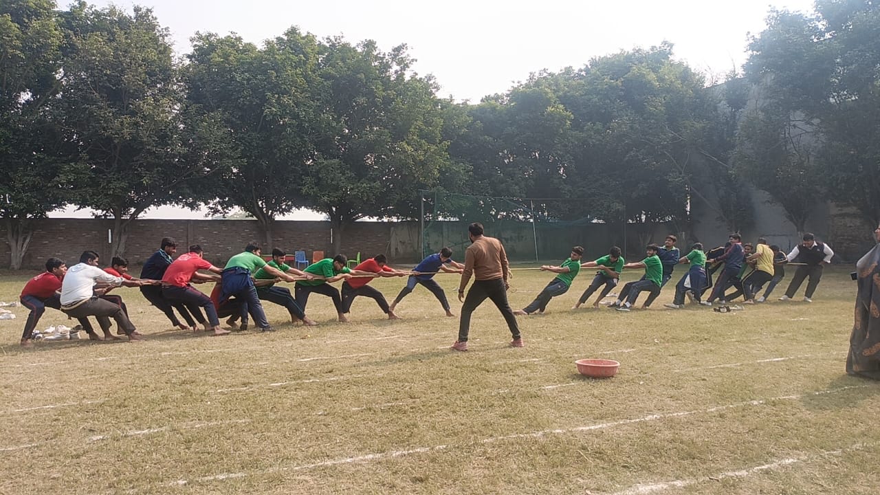 Sports activity on school ground